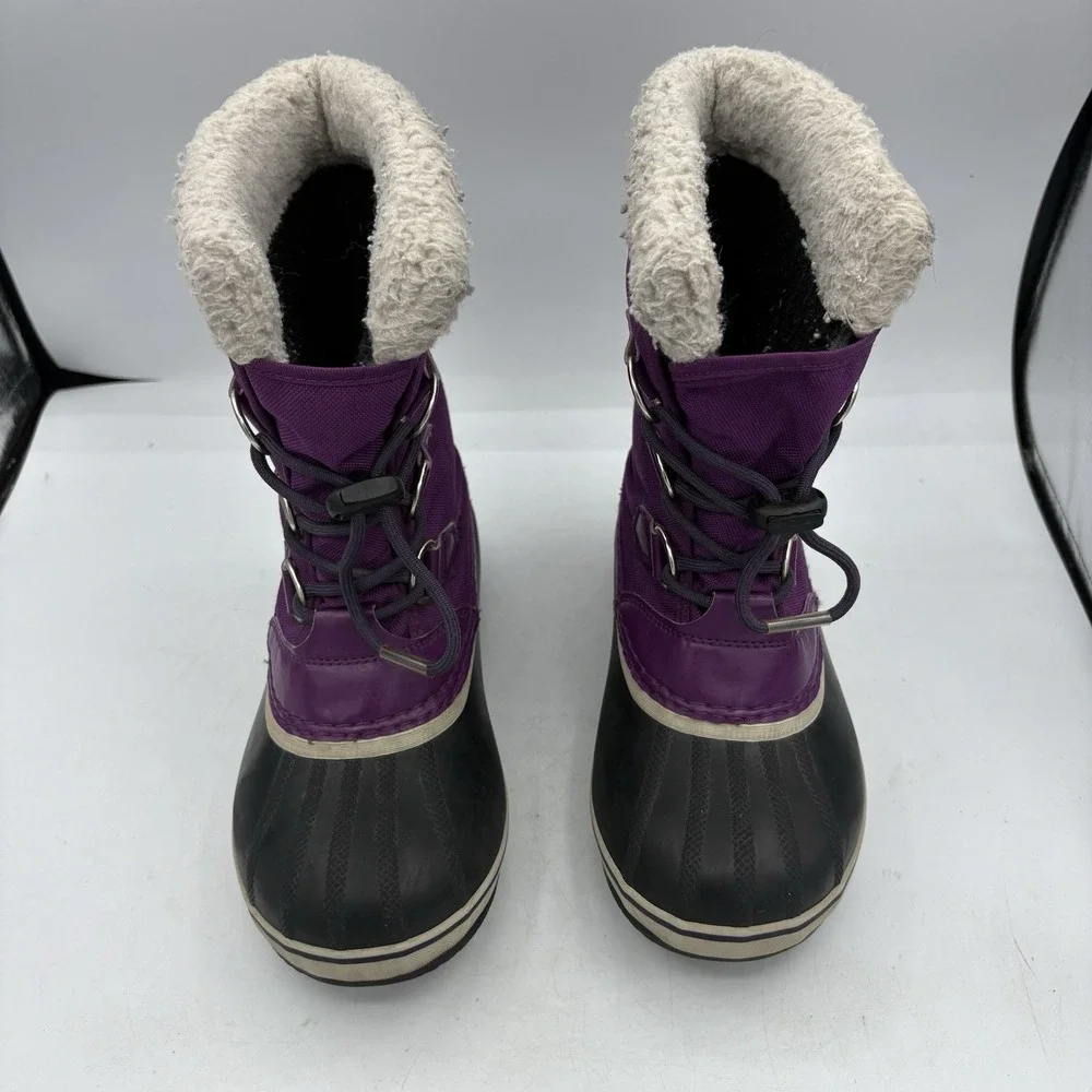 Sorel Boots Youth Girls Size 3 Yoot Pac Insulated‎ Winter Snow Purple Kid Child